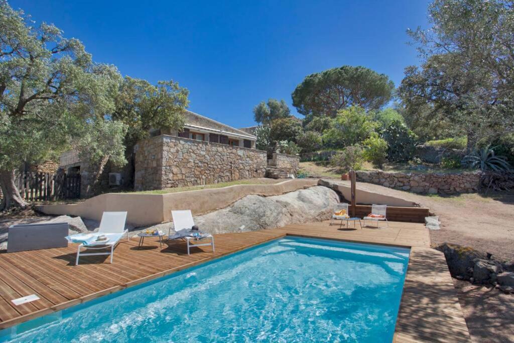 Villa Bodri, Maison En Pierre Avec Vue Mer Et Piscine Chauffee Л'Іль-Русс Екстер'єр фото