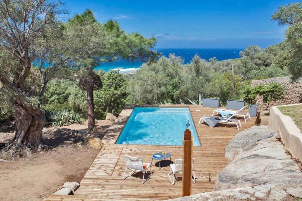 Villa Bodri, Maison En Pierre Avec Vue Mer Et Piscine Chauffee Л'Іль-Русс Екстер'єр фото
