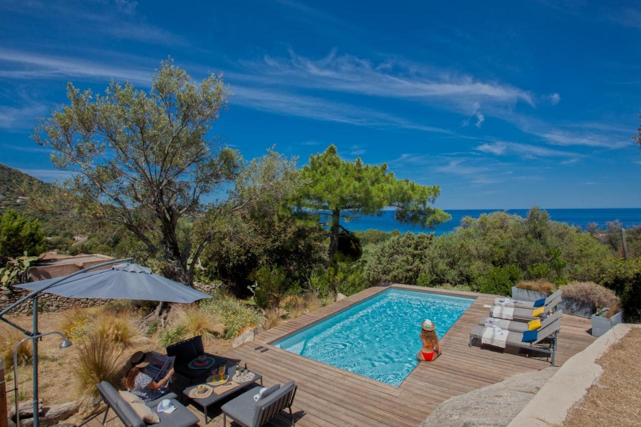 Villa Bodri, Maison En Pierre Avec Vue Mer Et Piscine Chauffee Л'Іль-Русс Екстер'єр фото