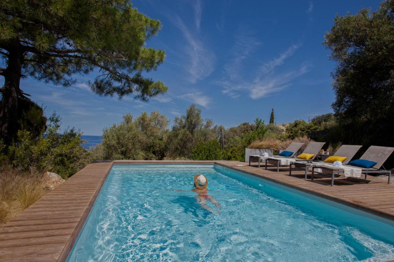 Villa Bodri, Maison En Pierre Avec Vue Mer Et Piscine Chauffee Л'Іль-Русс Екстер'єр фото