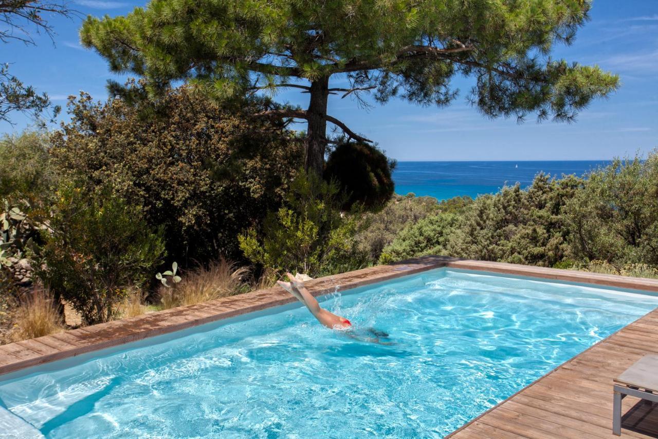Villa Bodri, Maison En Pierre Avec Vue Mer Et Piscine Chauffee Л'Іль-Русс Екстер'єр фото